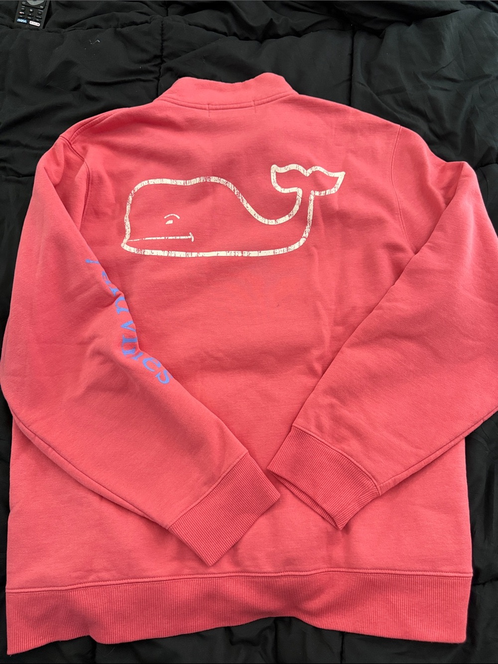 Vineyard Vines Coral Half-Zip Pullover - Picture 4 of 6